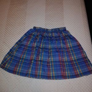 Original NL Designs Pleated Plaid Mini Skirt - S